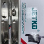 JETKO 8701SS 砂鋼⾊⼤⾨套裝鎖 (內圓波)
