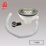 Kims T-490A   4" 膠花籃去水連伸縮滿水喉 (圓型滿水)