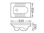 G01-4805-KV Kovic 4805 蹲便器：圖片 2