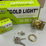 金燈牌大芯 407A櫃桶鎖 HL-407A